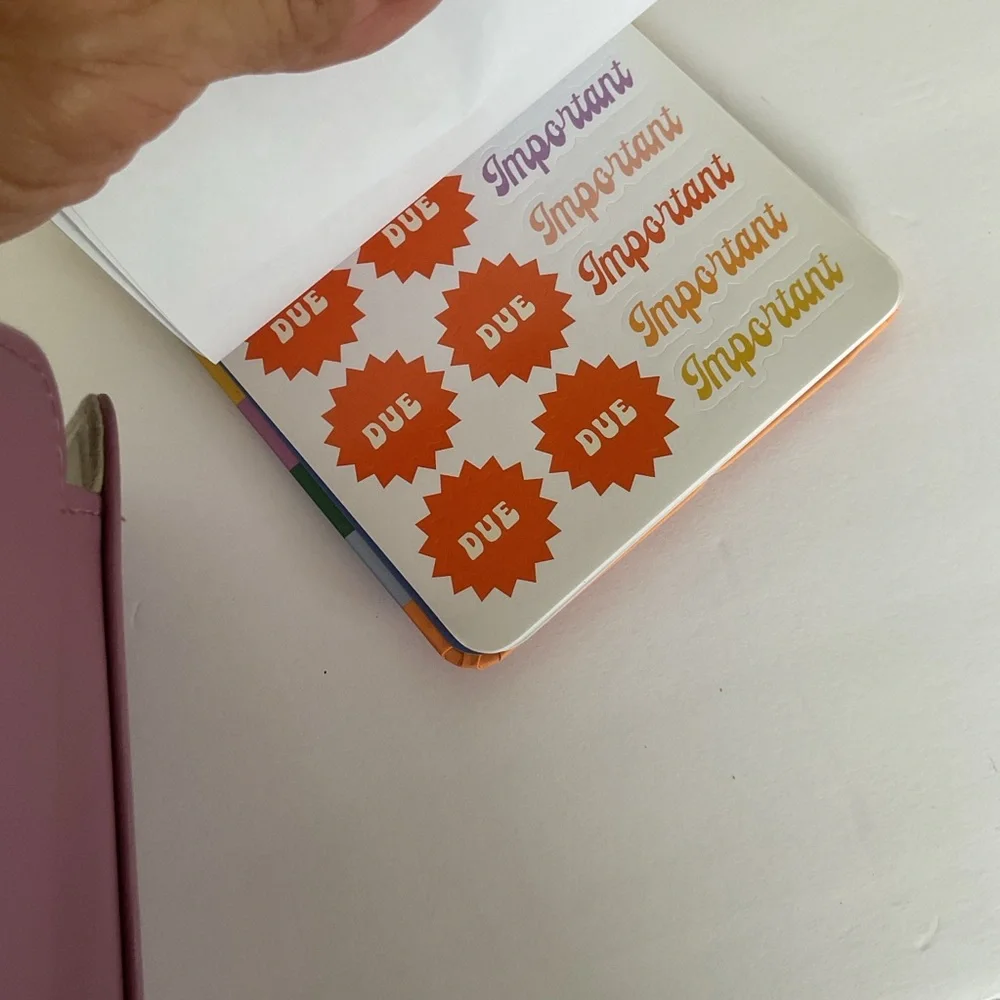 Spritz Sticker Planner Book NWT
